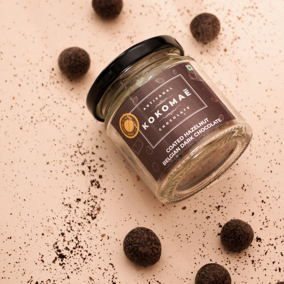 Kokomae Hazelnut Dragees with Crunchy Hazelnut Nuts In Dark Chocolate