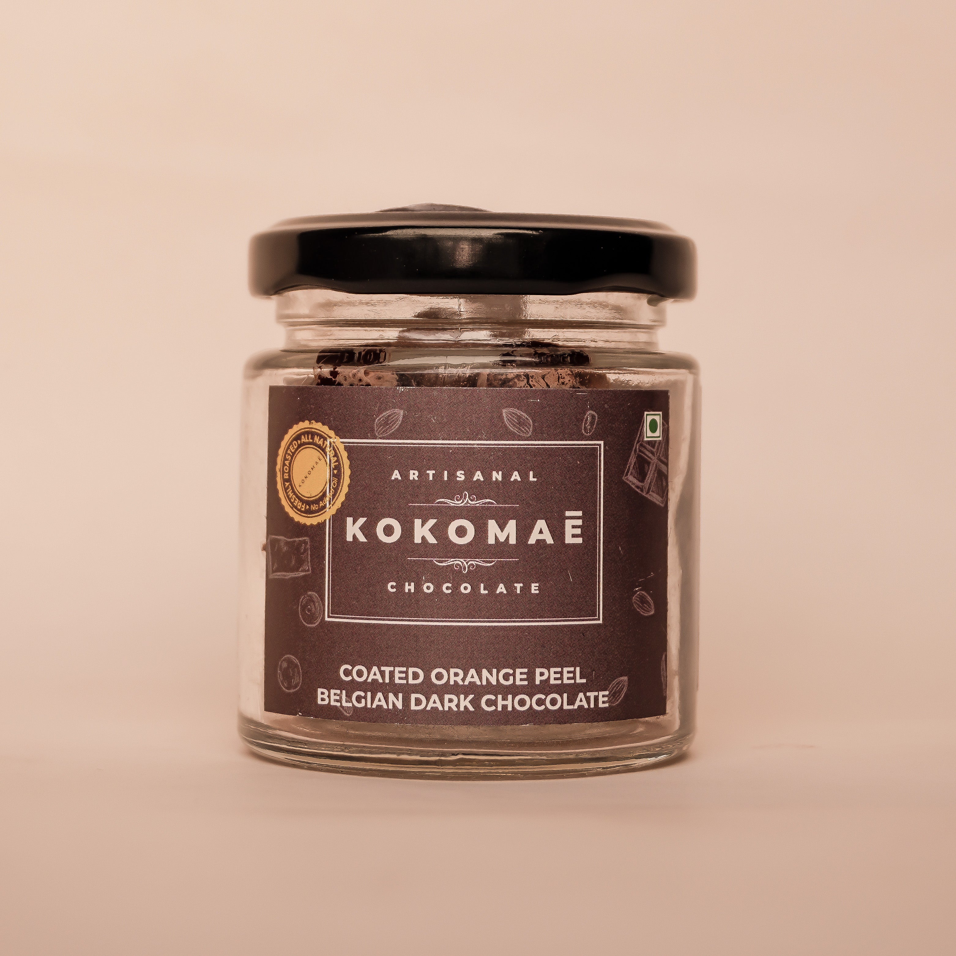 Kokomaē Candied Orange Peel Coated Nuts with Dark Chocolate