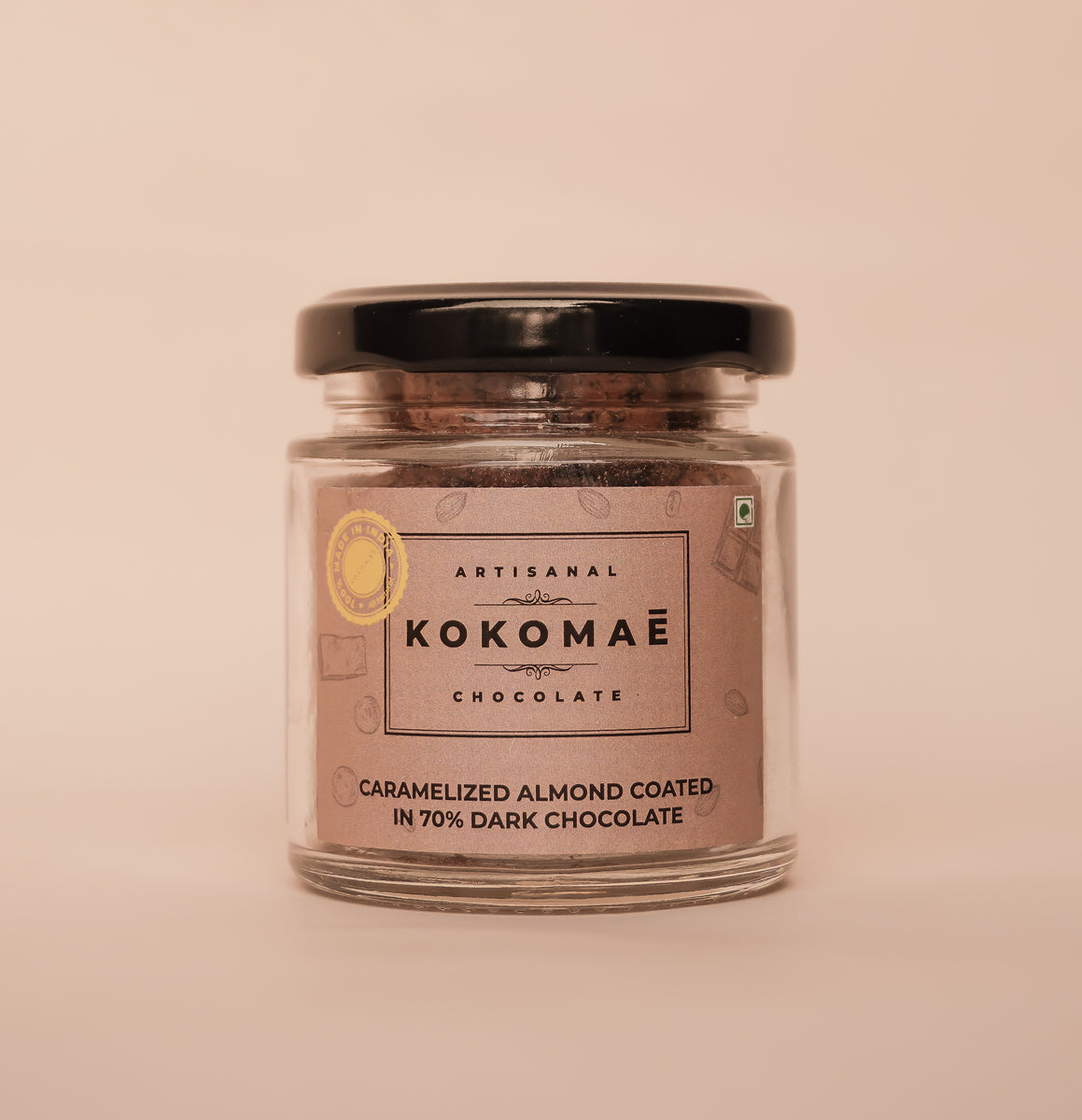 Kokomaē Caramelized Almonds Coated in 70 Dark Chocolate Premium