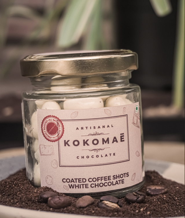 Kokomaē White Chocolate Coated Coffee Beans Dragees kokomae