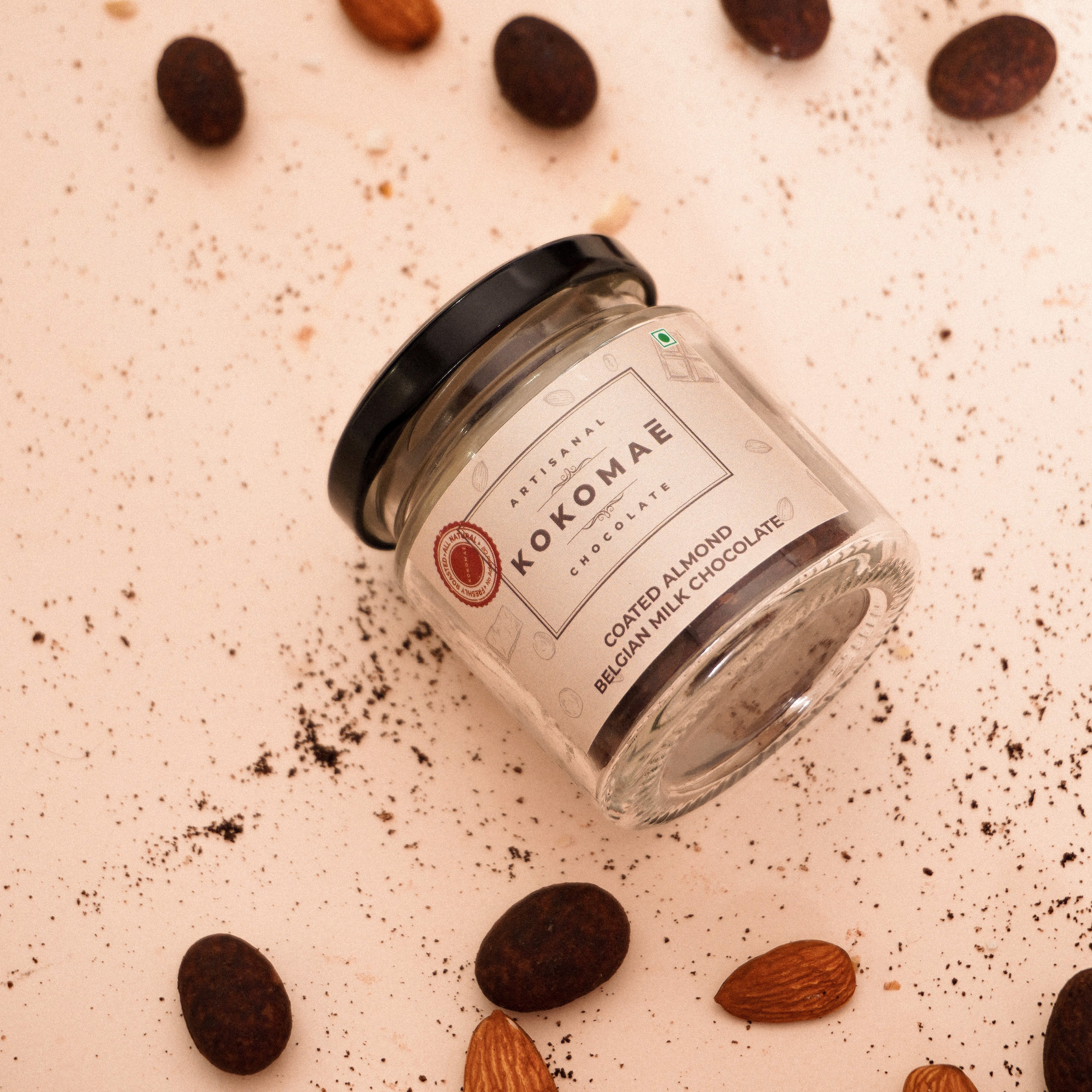 Kokomaē Almonds coated in Smooth Belgian Milk Chocolate