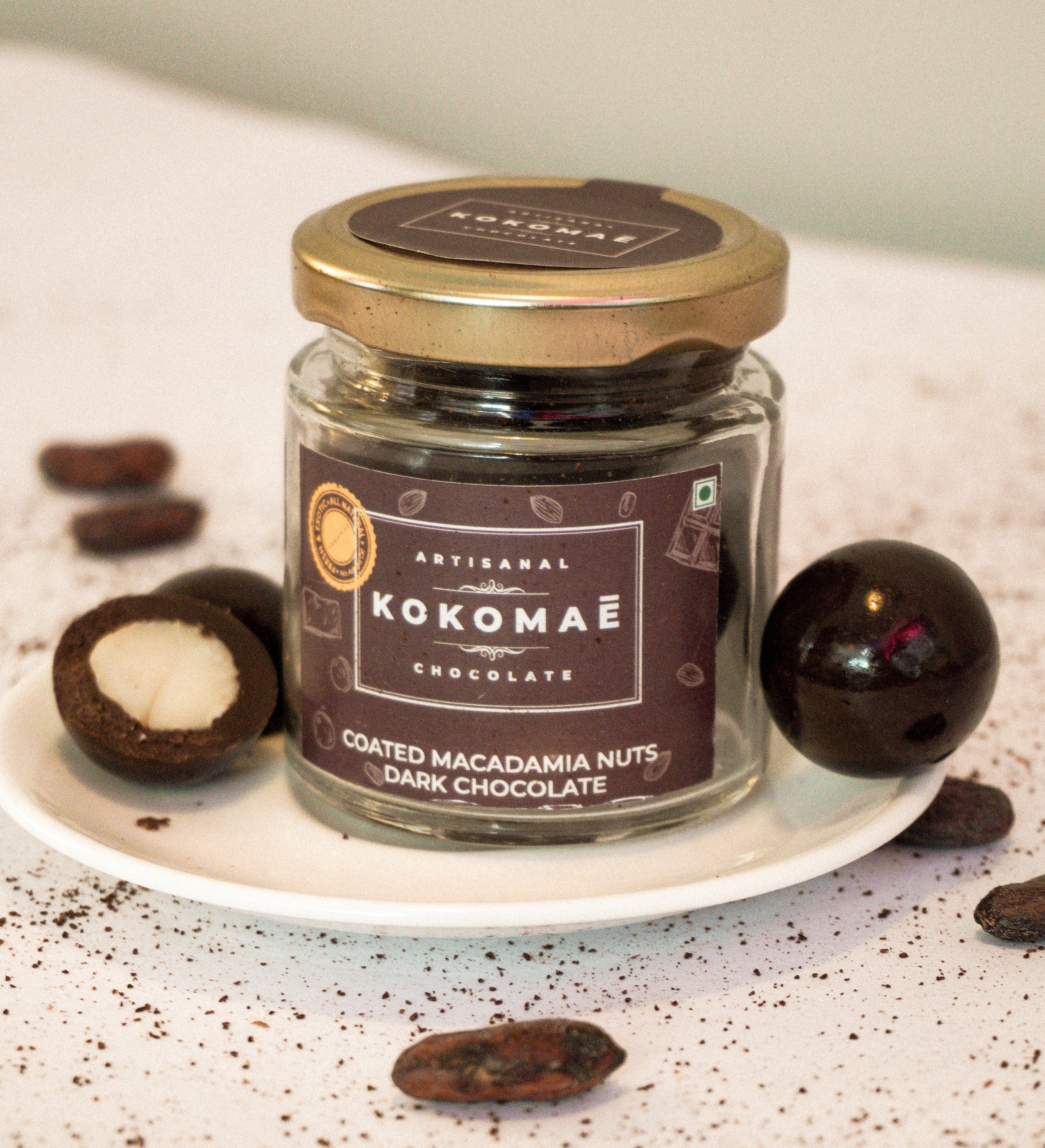 Kokomaē Dark Chocolate Coated Macadamia Nuts