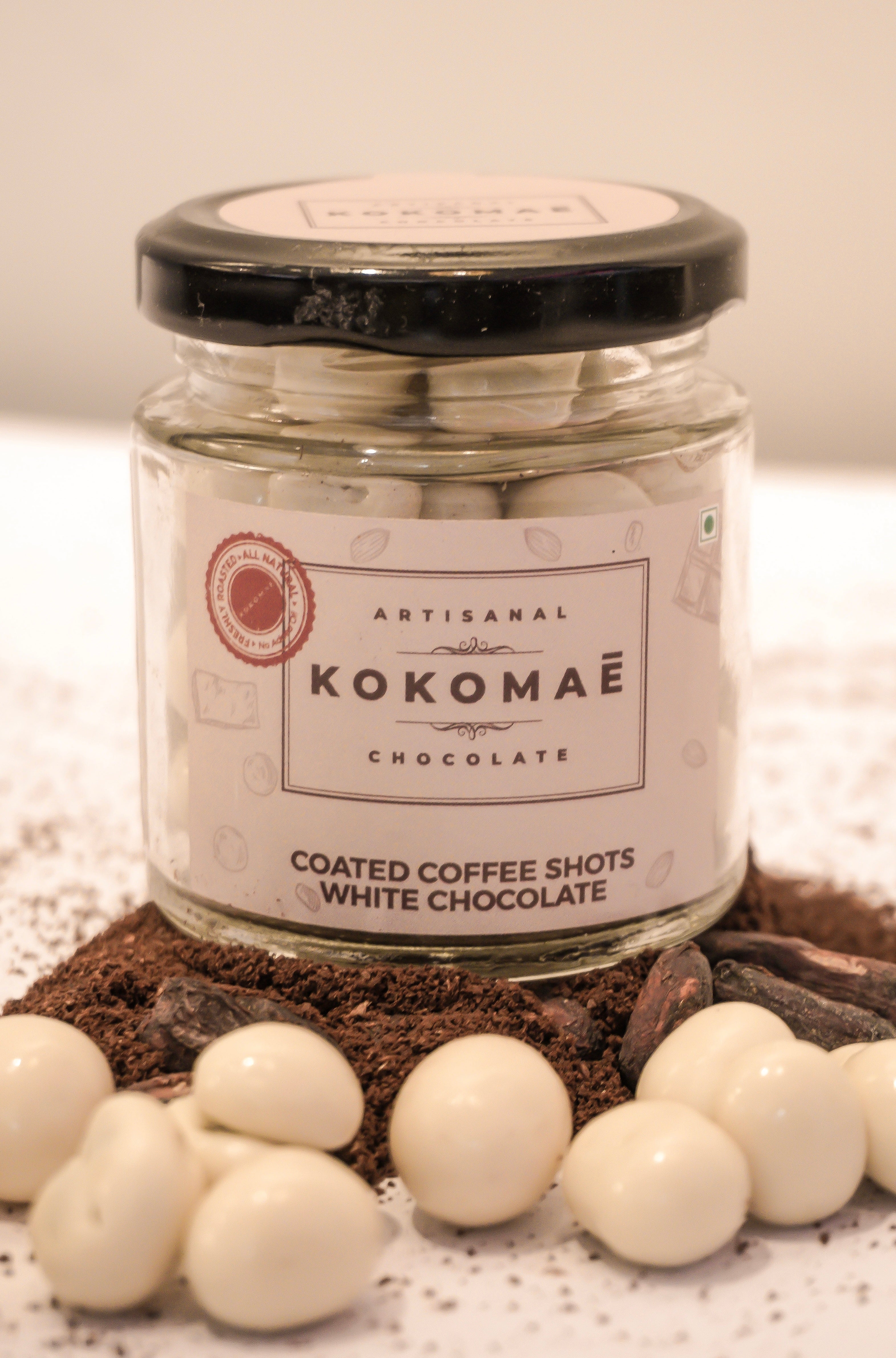 Kokomaē White Chocolate Coated Coffee Beans Dragees