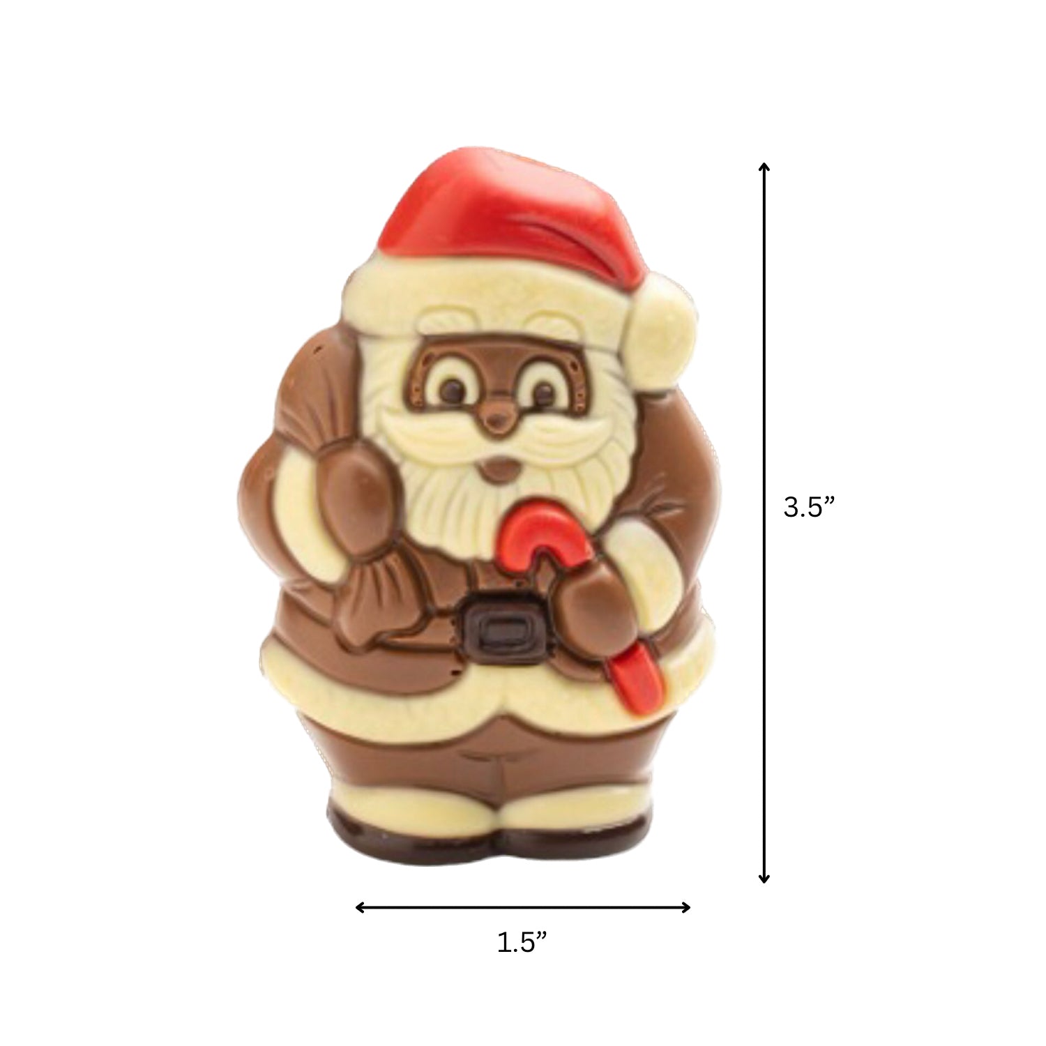 Artisanal Chocolate Santa Figure in Milk Chocolate