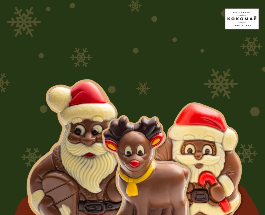 Artisanal Chocolate Santa Figure in Milk Chocolate